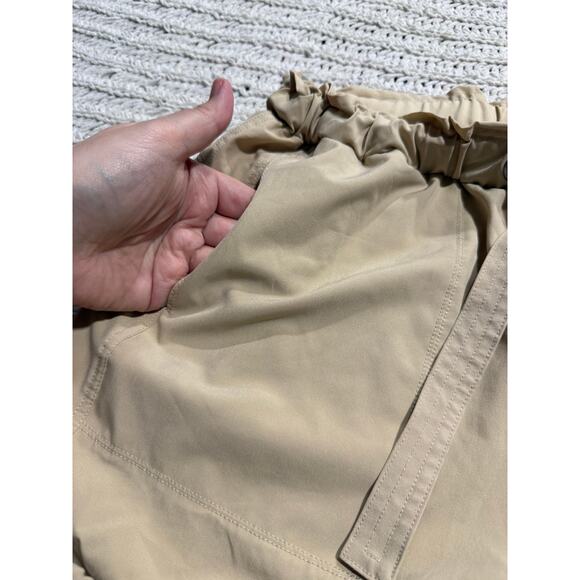 Apana Performance Joggers Athletic Pull On Womens Size Small Khaki Elastic Waist - Picture 8 of 9
